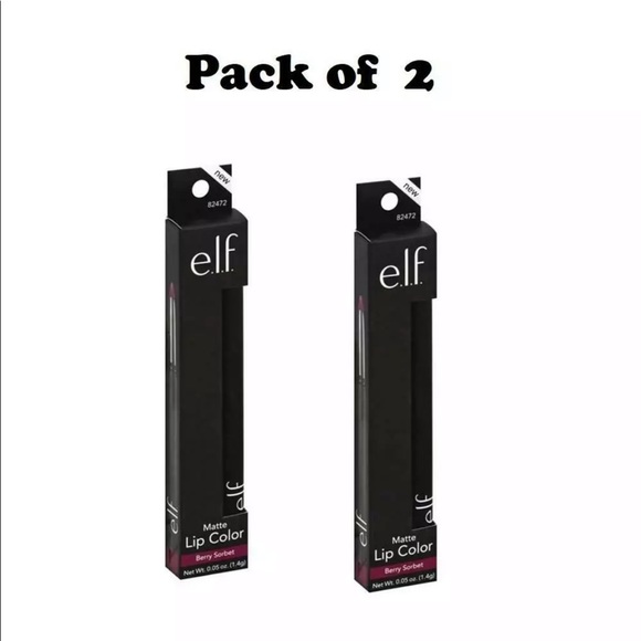 Lot of 2 ELF LIp Matte Berry sorbet lipstick - Picture 2 of 3